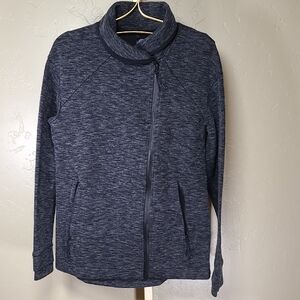Champion Gray Zip Up Sweatshirt Thumb Holes Medium